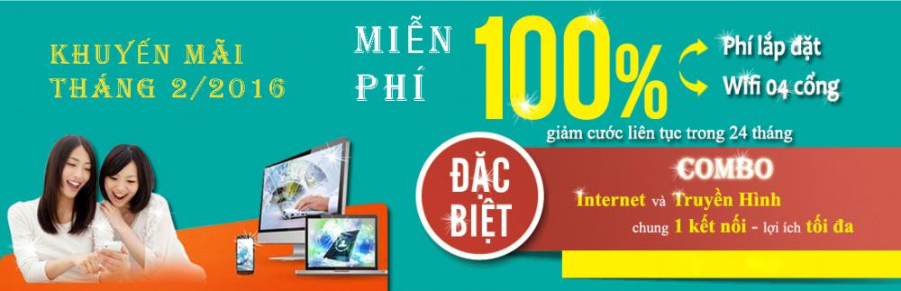 Khuyến mãi lắp đặt internet cáp quang Viettel tháng 3/2016 tại Bình Dương